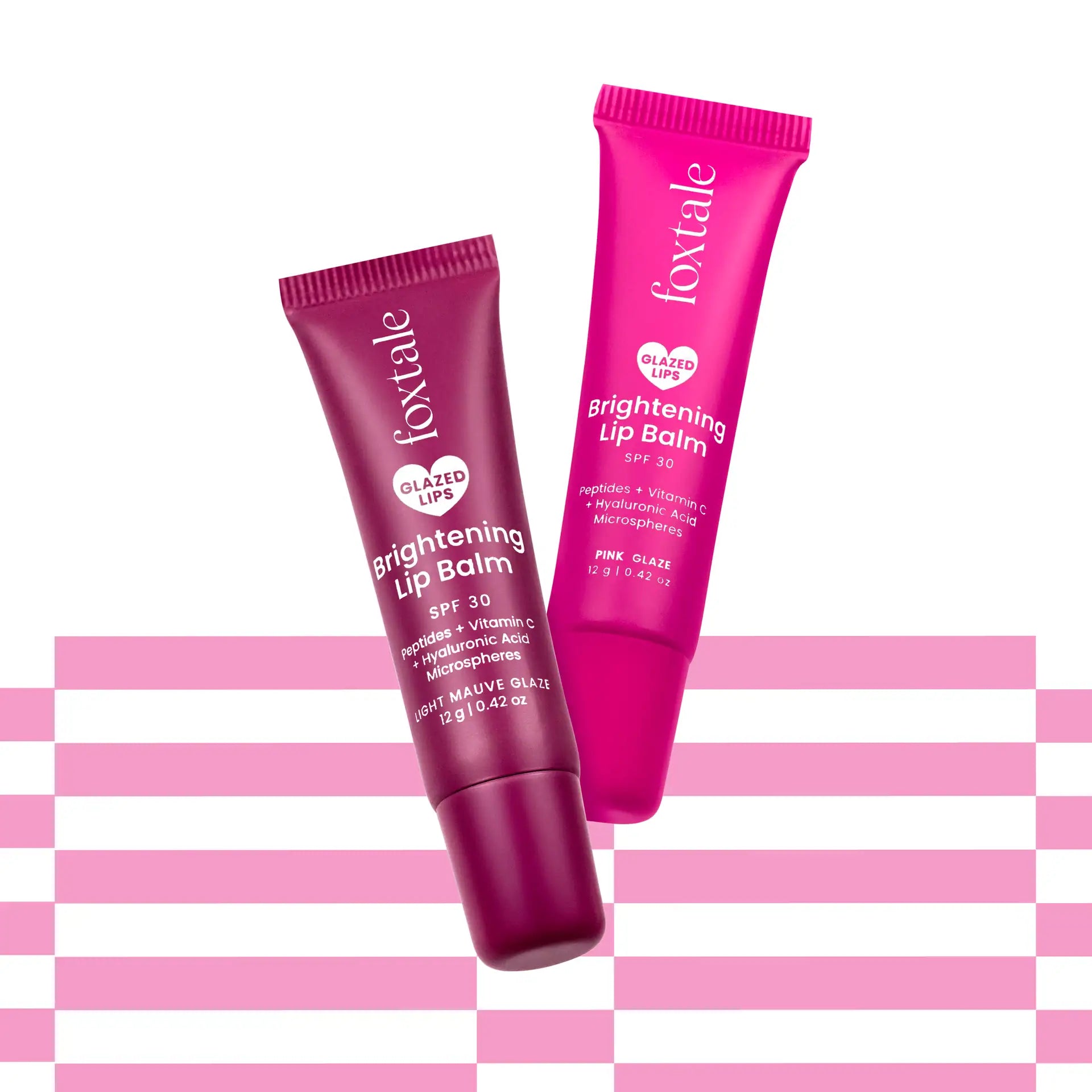 Foxtale Brightening Lip Balm - Kit of 2 (Pink + Light Mauve Glaze)