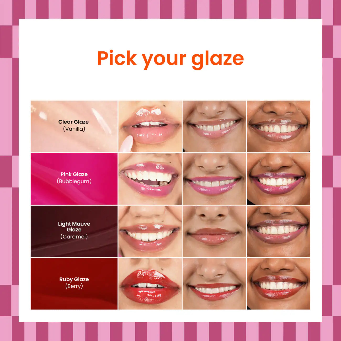 Foxtale Brightening Lip Balm with Pouch - Kit of 4 (Glaze Kit)