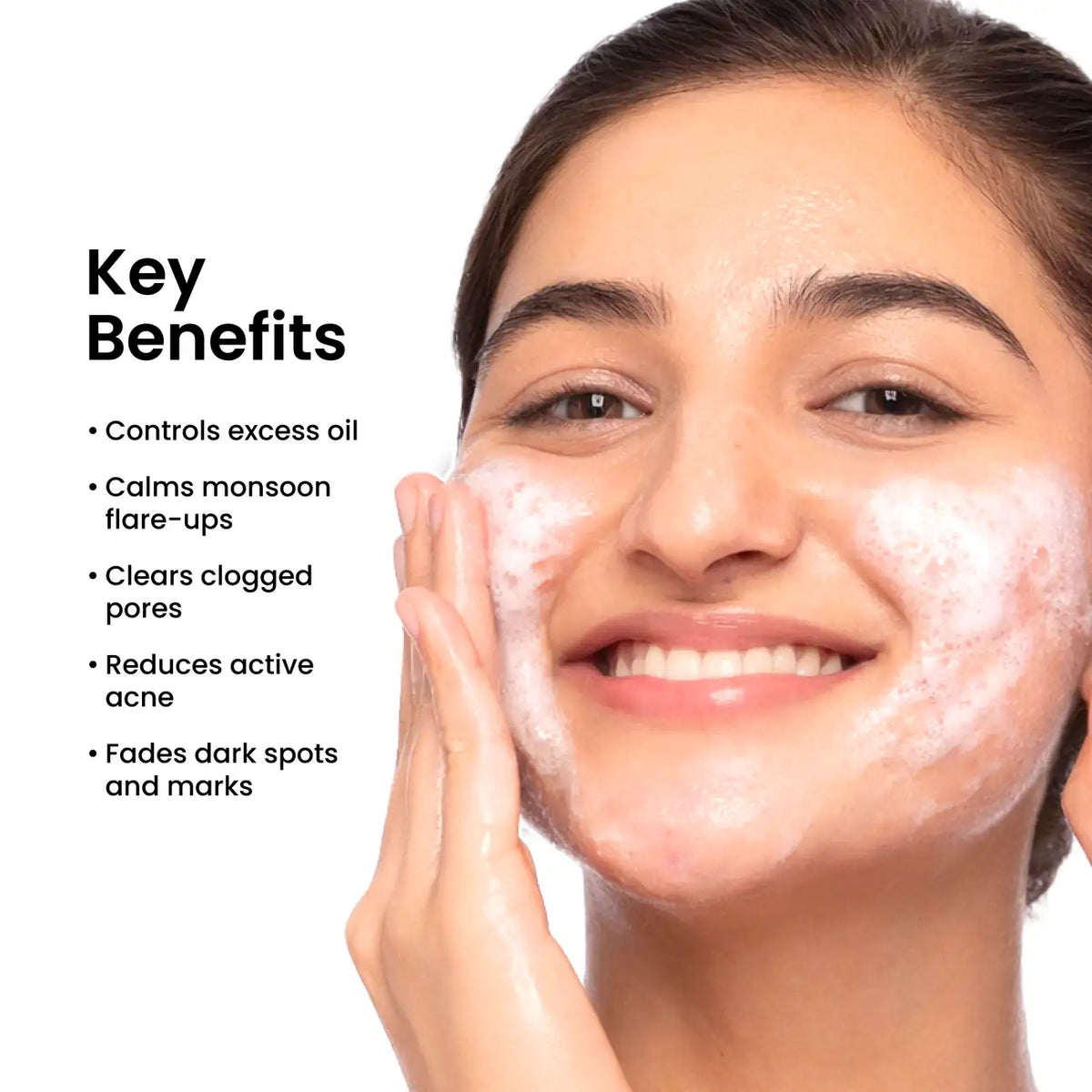 Foxtale Oil & Acne Control Face Wash - 100ml + 12% Niacinamide Clarifying Serum - 30ml (Combo)