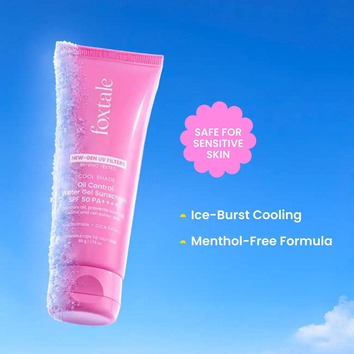 Foxtale Oil & Acne Control Face Wash + Aqua-Gel Matte Sunscreen SPF 50 (combo)
