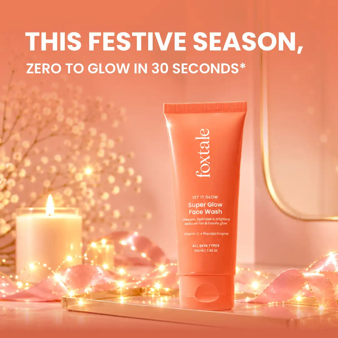 Foxtale Vitamin C Serum + Super Glow Face Wash - 100ml (Combo)
