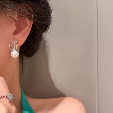 Salty FairyFrost Pearl Earrings