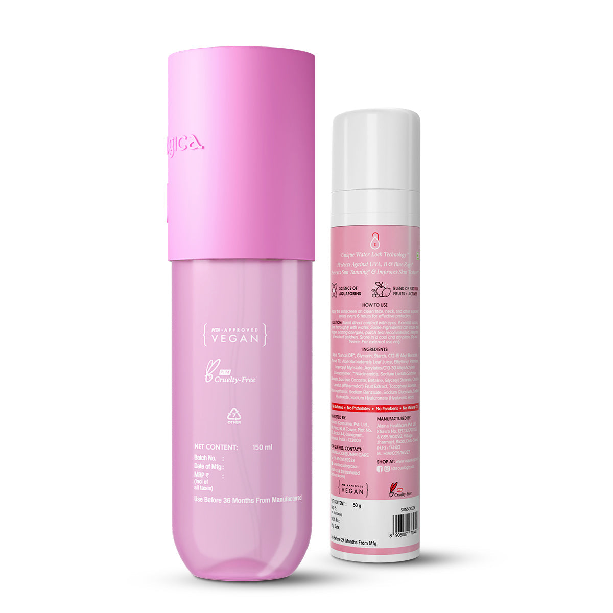 Aqualogica Floral Body Mist & Radiance Sunscreen Duo