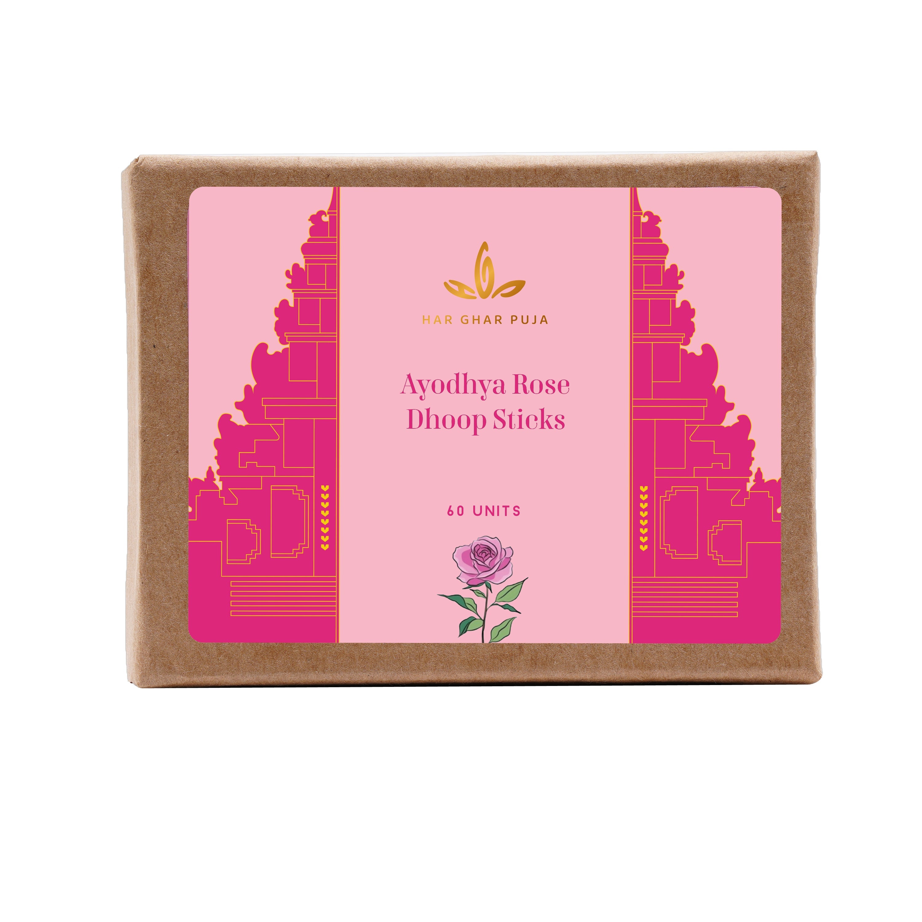 Har Ghar Puja Ayodhya Rose Dhoop Sticks
