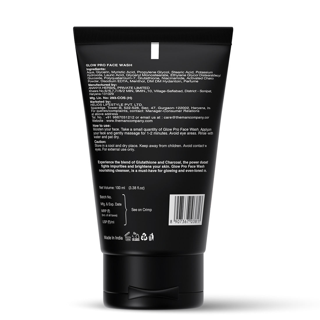 The Man Company Glow Pro Face Wash - 100ml