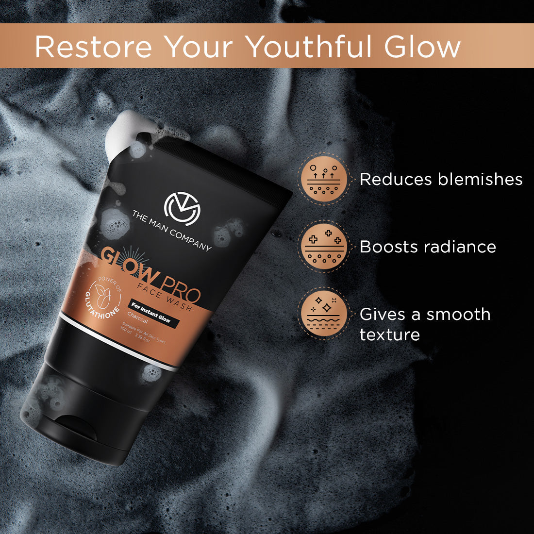 The Man Company Glow Pro Face Wash - 100ml