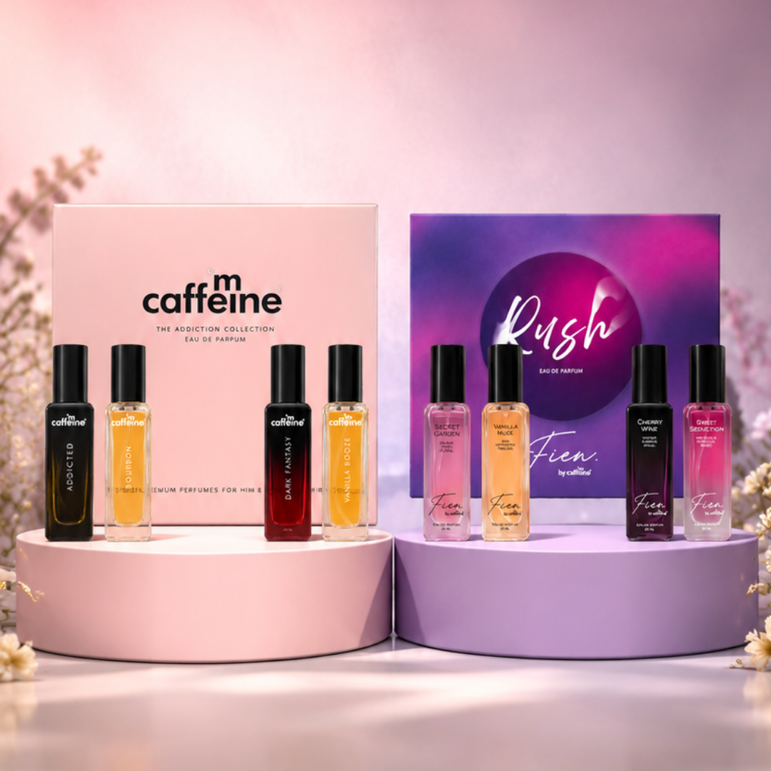 mCaffeine Unisex Perfume Gift Kit + Perfume Gift Set for Women (combo)