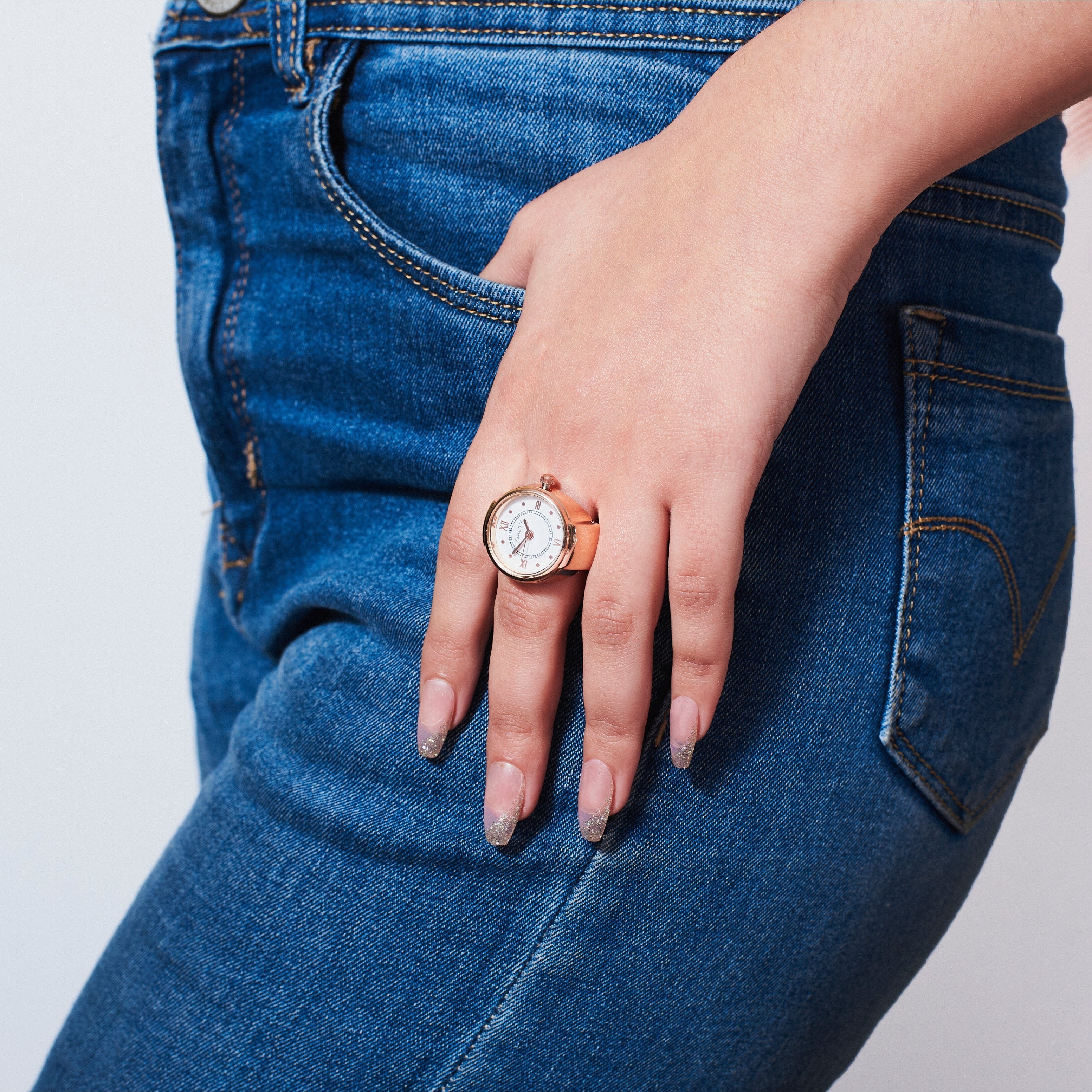 Salty Girl Boss Watch Ring - Rose Gold