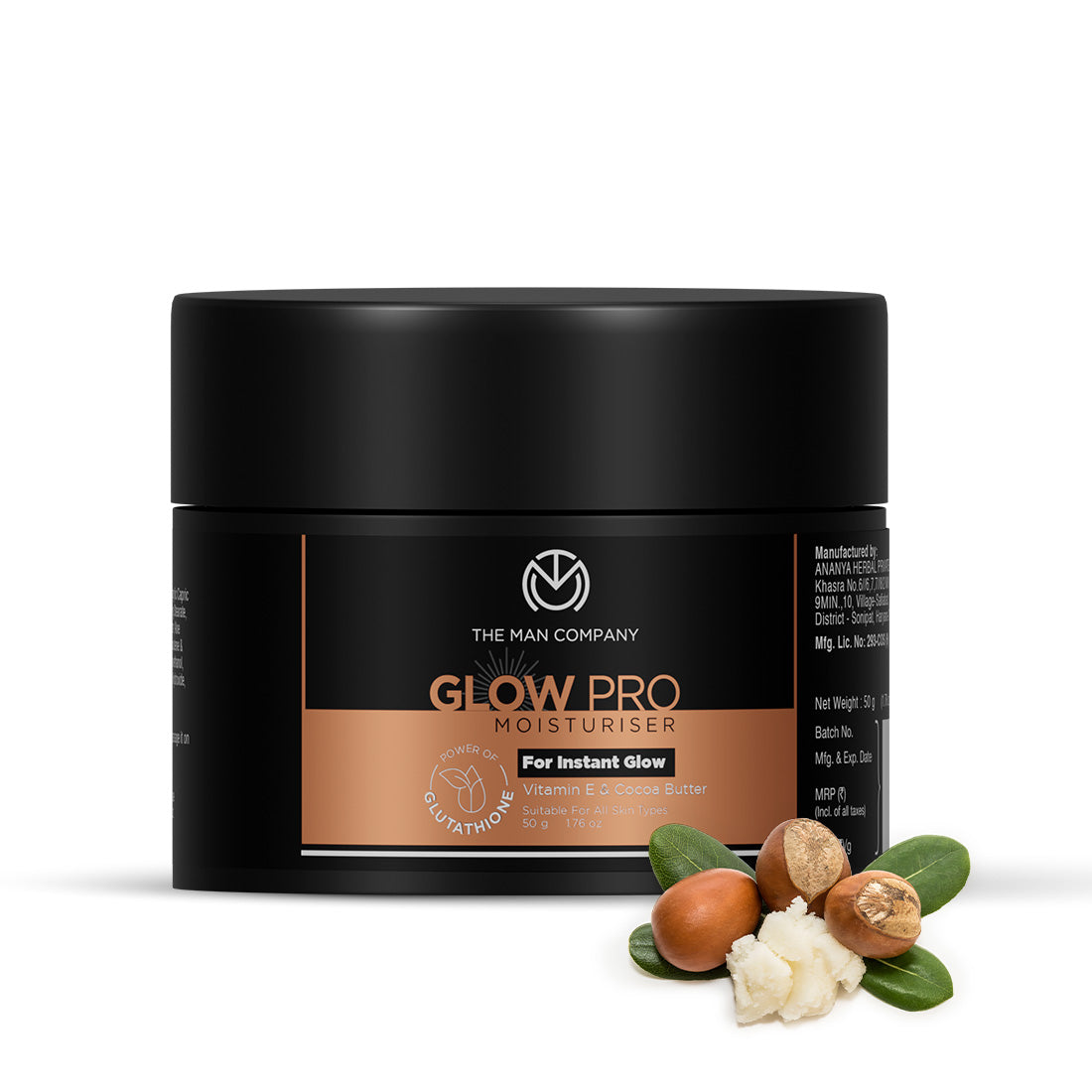 The Man Company Glow Pro Moisturiser - 50g