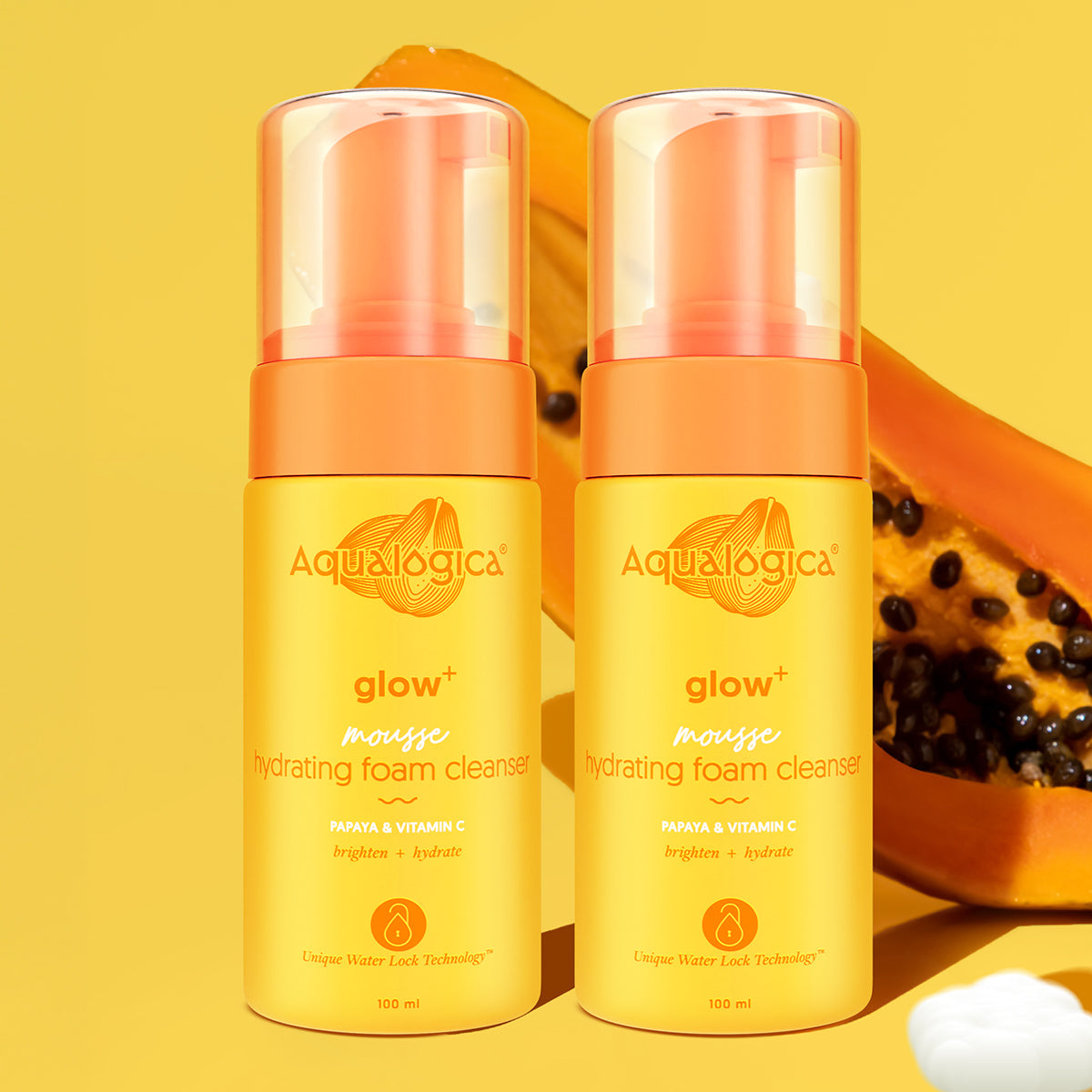 Aqualogica Glow+ Mousse Hydrating Foam Cleanser