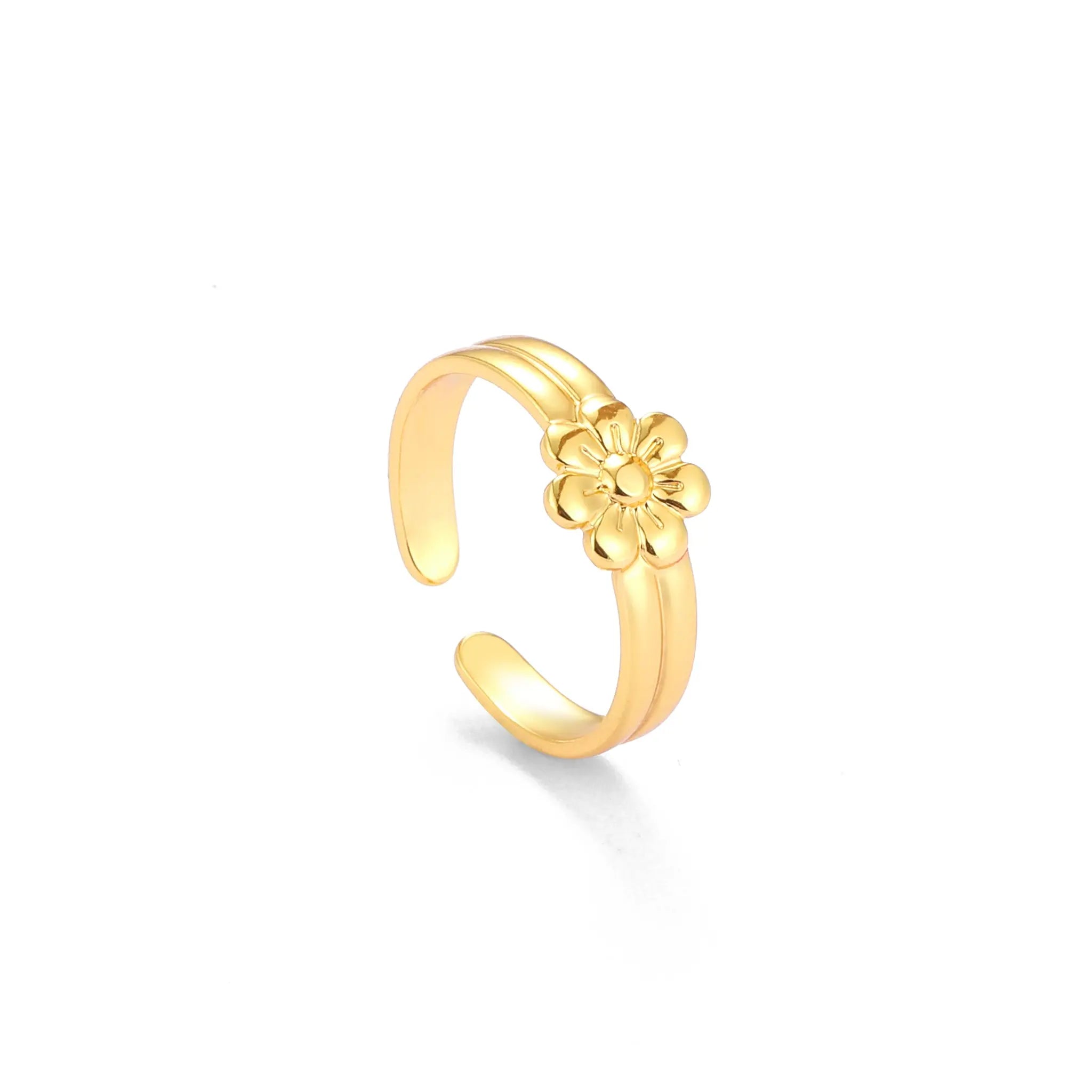 Salty Golden Daisy Ring