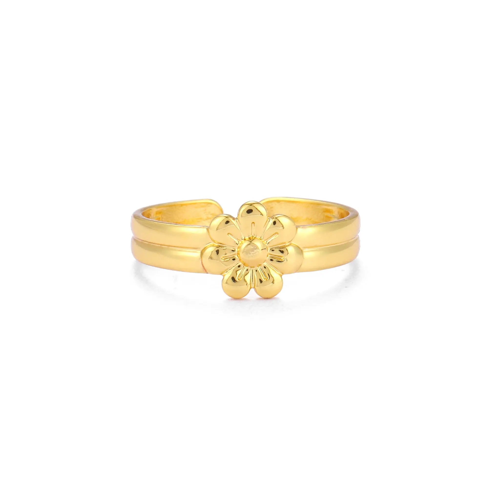 Salty Golden Daisy Ring