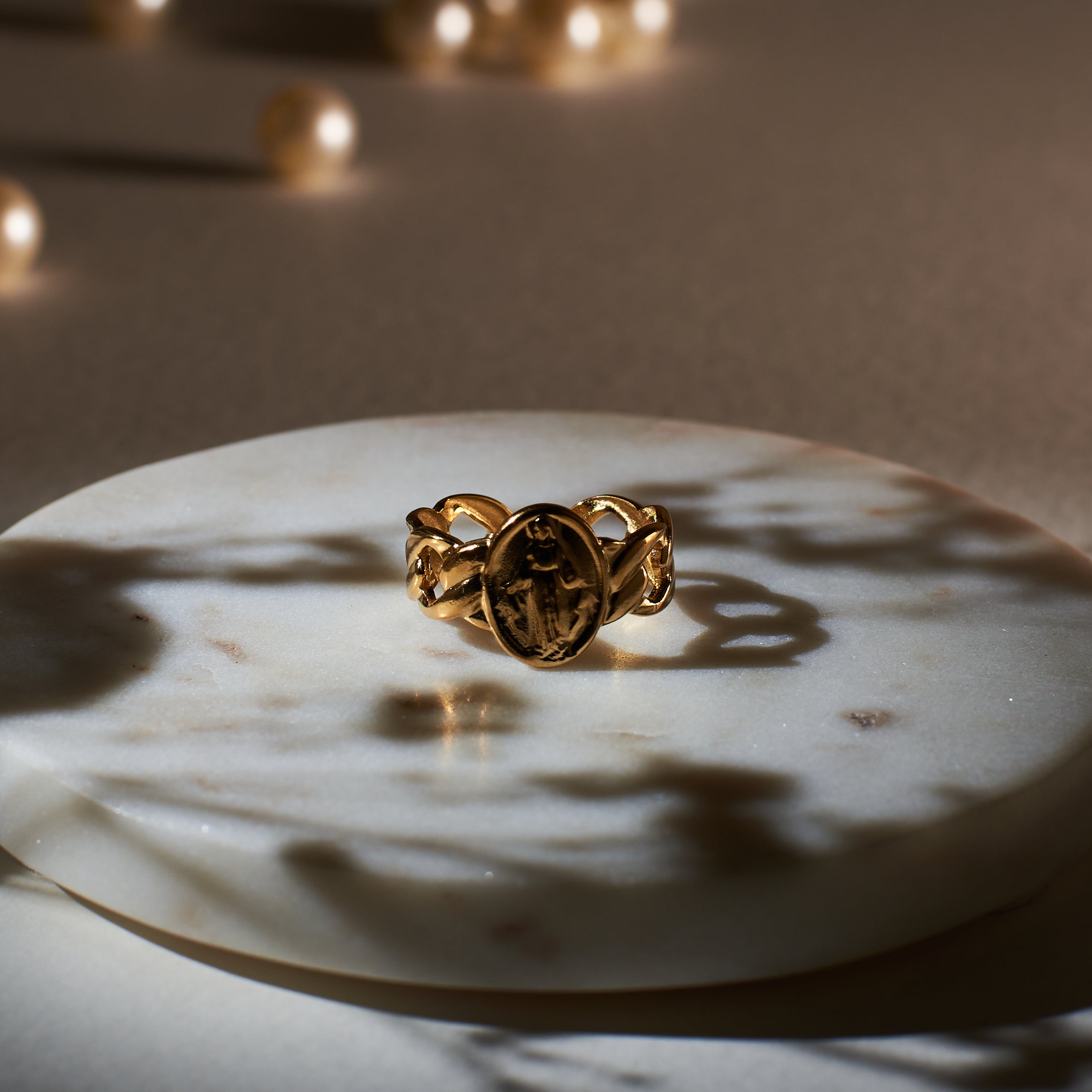 Salty Golden Colossus Ring