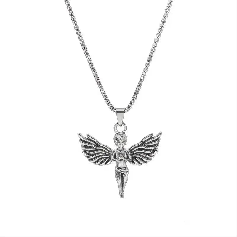 Salty Greek Angel Silver Chain