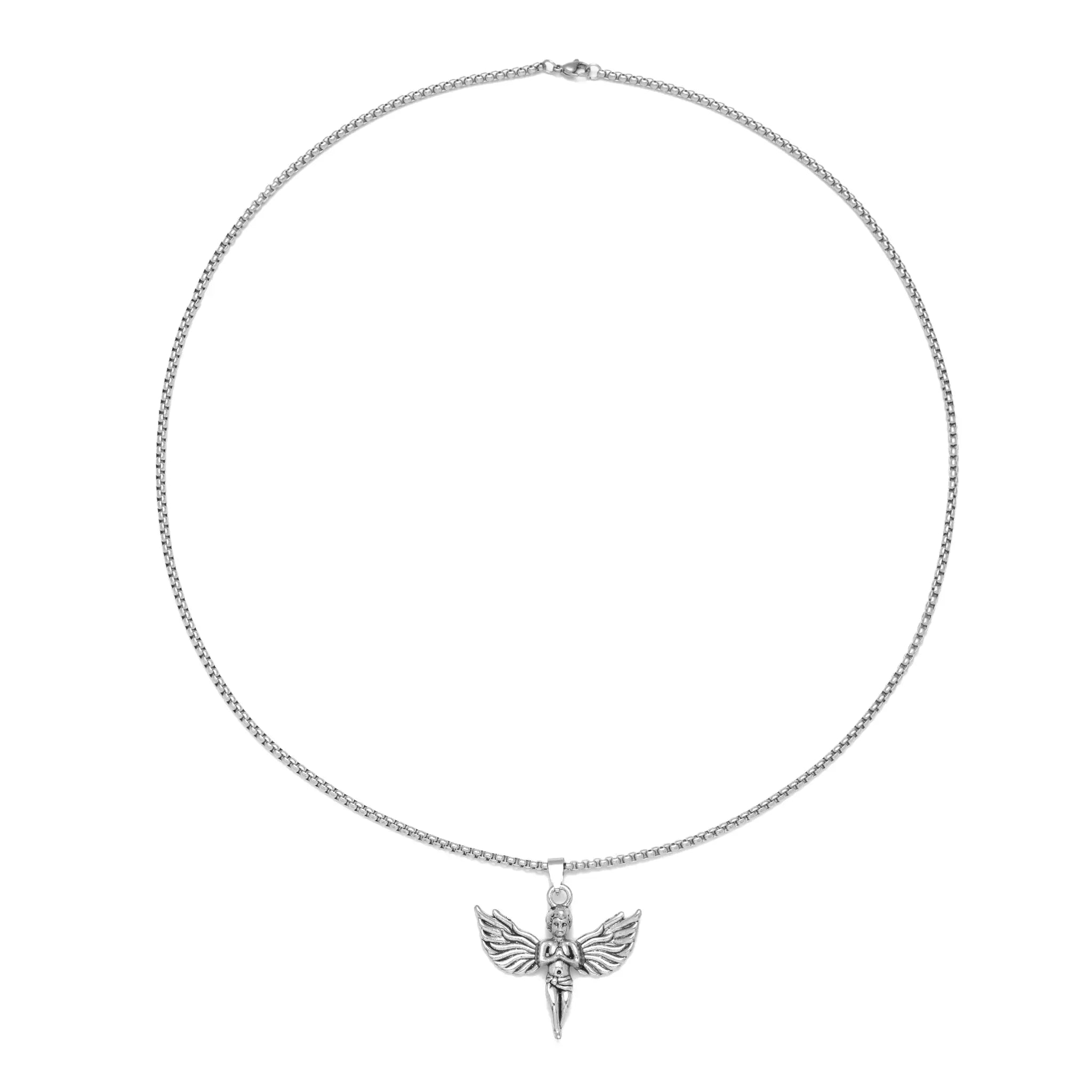 Salty Greek Angel Silver Chain