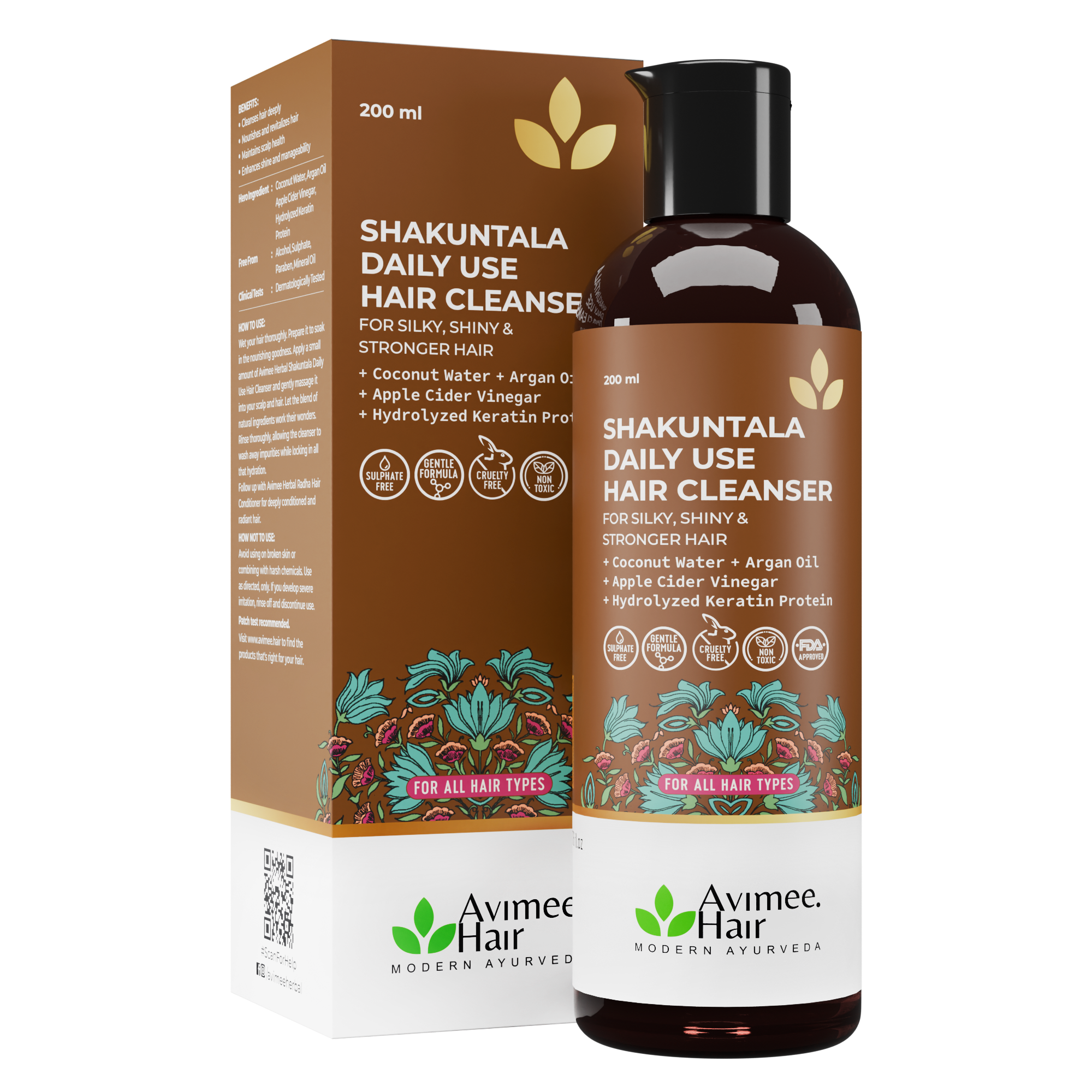 Avimee Herbal Shakuntala Daily Use Hair Cleanser (Shampoo) - 200ml