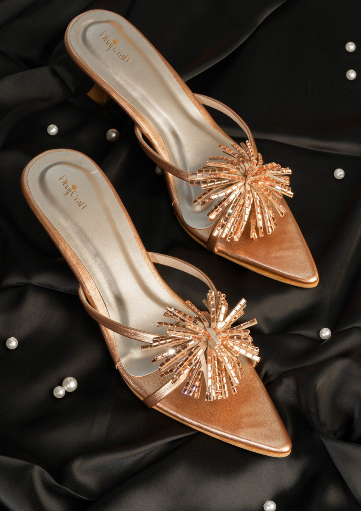 Dhajcraft Women Embellished Party Heels