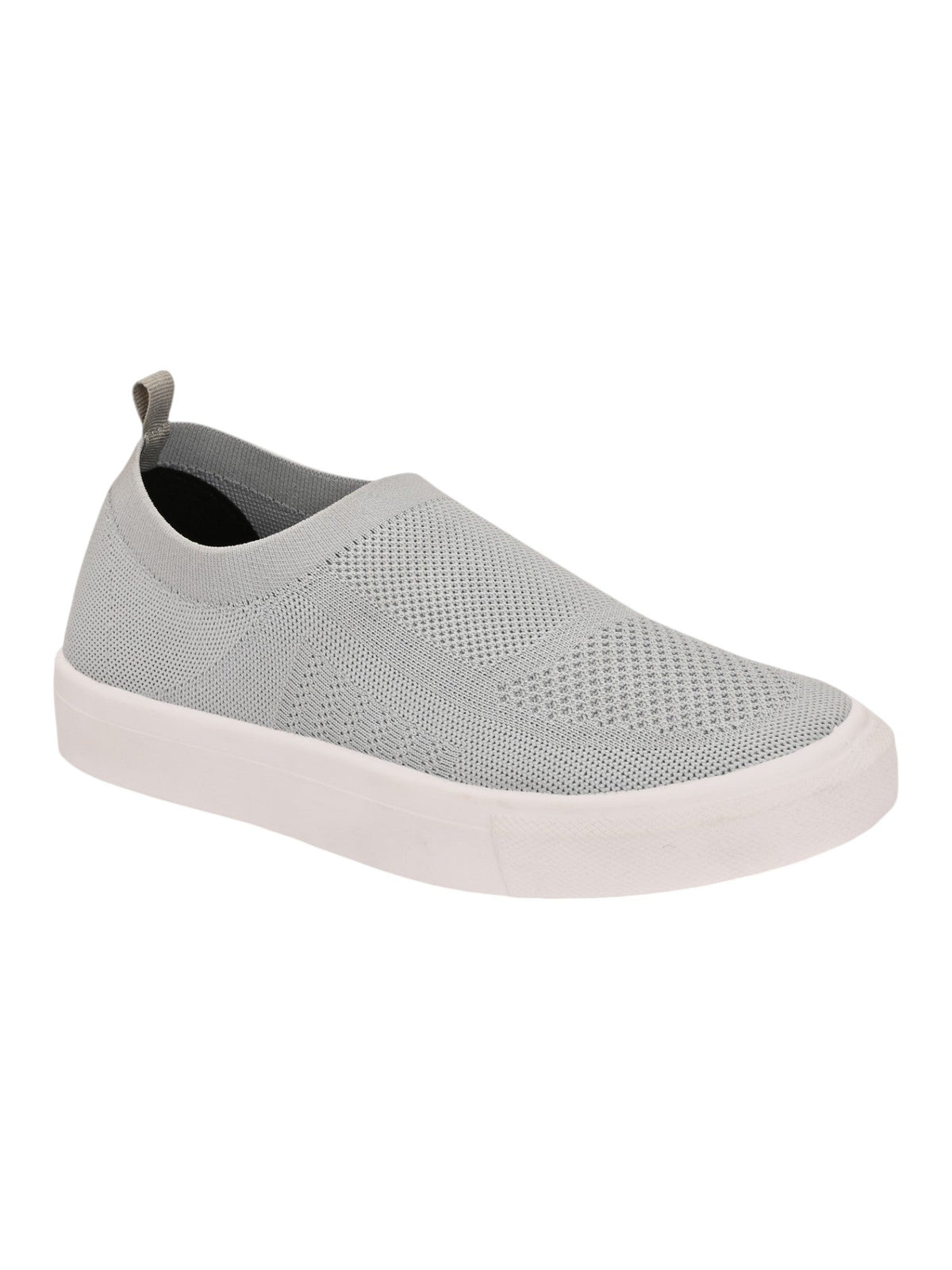 Hirolas Men's Casual Knitted Slip-On Sneaker - Light Grey