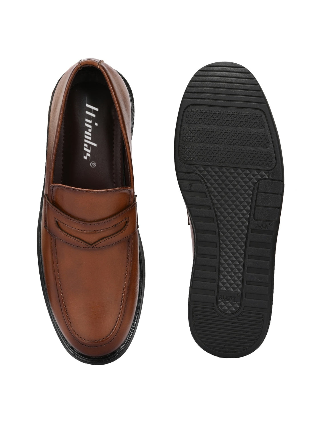 Hirolas Men's Penny Loafer Slip-on Formal Shoes