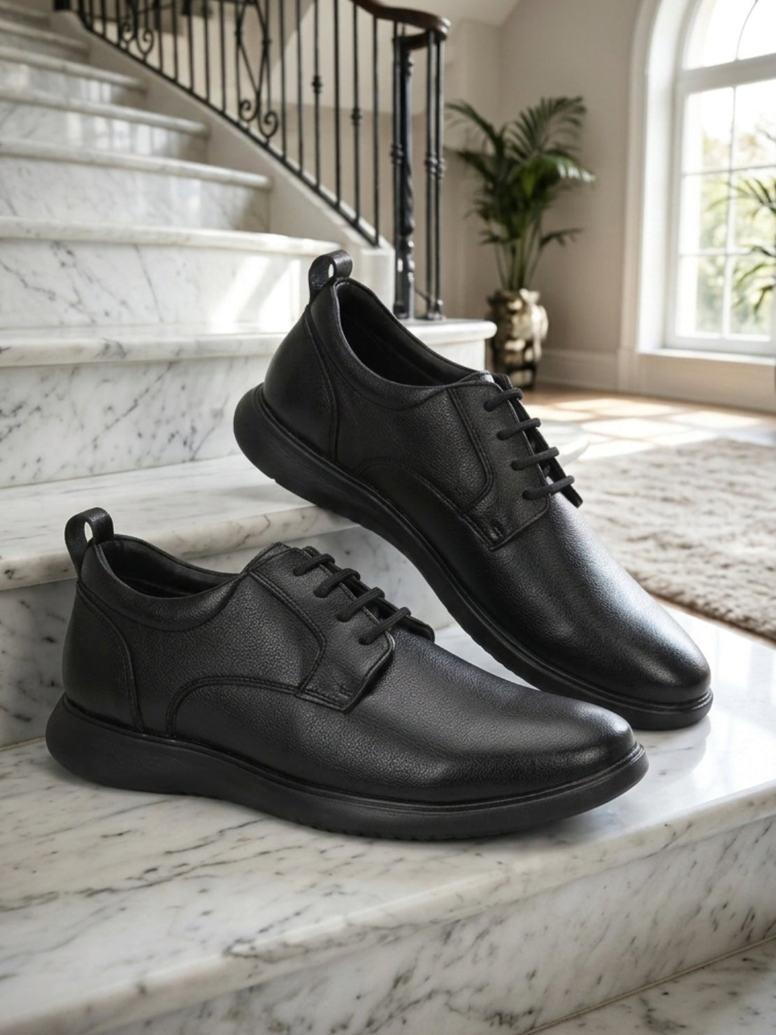 Hirolas Men's FeatherWalk Lace-up Light weight Derby Formal Shoe
