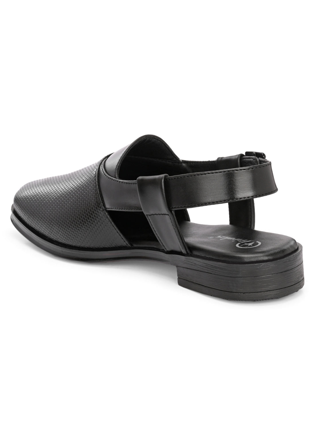 Hirolas Men's Peshawari Shoe Style Vegan Leather Roman Ethnic Sandal