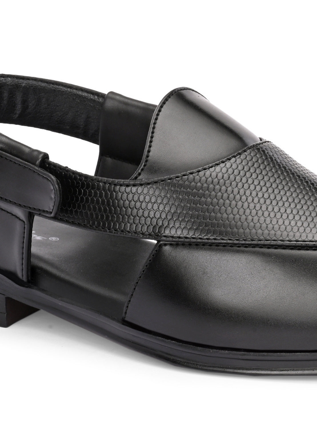 Hirolas Men's Peshawari Shoe Style Vegan Leather Roman Ethnic Sandal