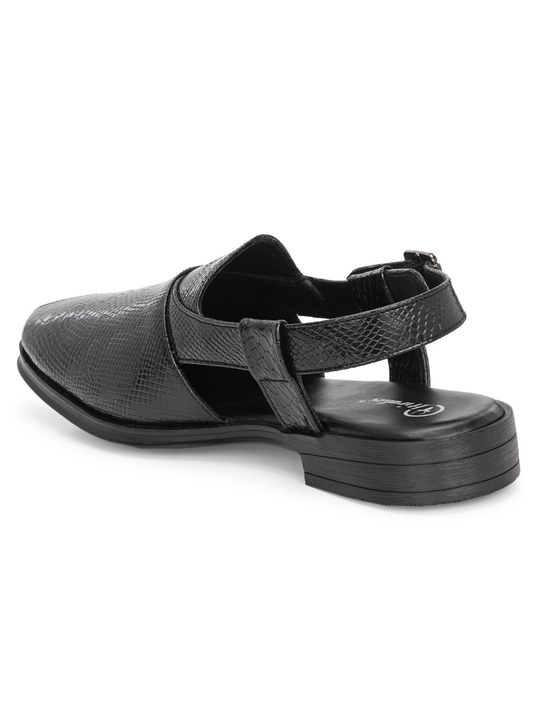 Hirolas Men's Peshawari Shoe Style Vegan Leather Roman Ethnic Sandal