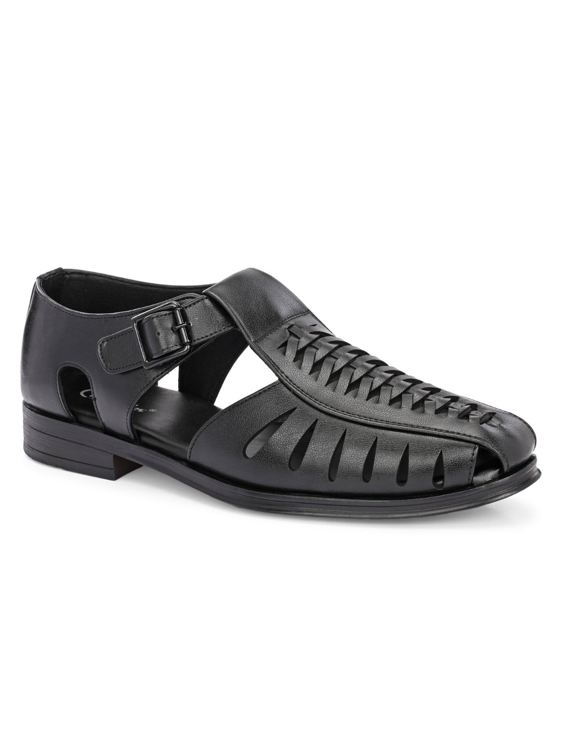 Hirolas Men's Peshawari Shoe Style Vegan Leather Roman Ethnic Sandal