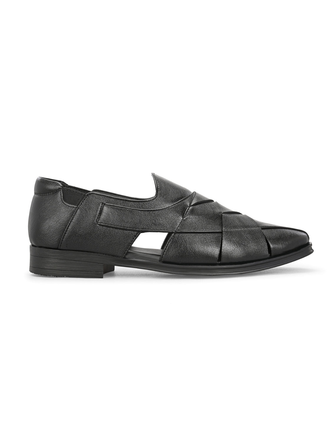 Hirolas Men's Peshawari Shoe Style Vegan Leather Roman Ethnic Sandal