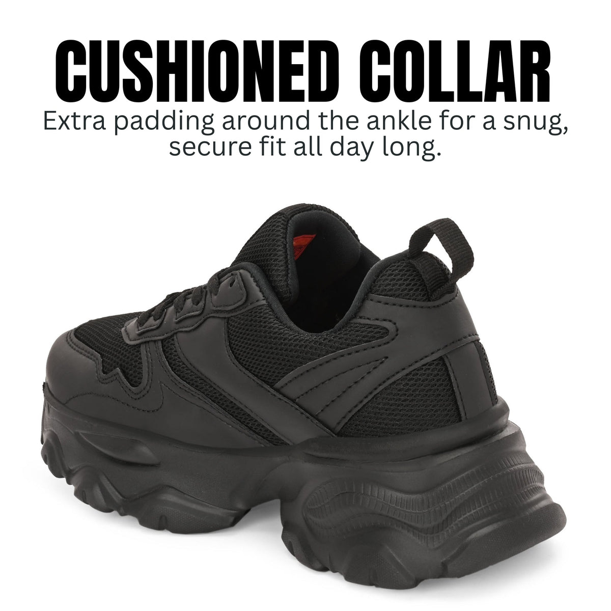Hirolas Chunky Mesh & Synthetic Sports Shoes for women