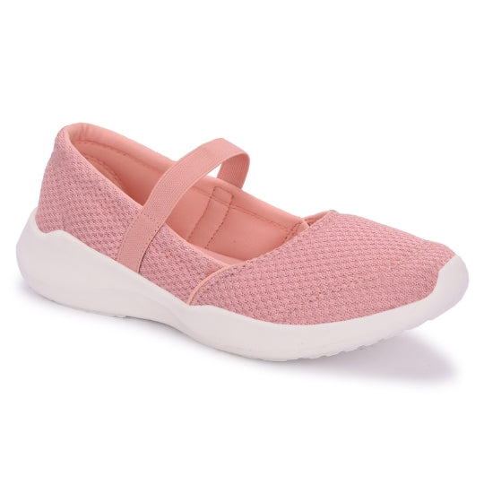 Hirolas Women Walking Sports Shoes Without Laces Ballerina Flats