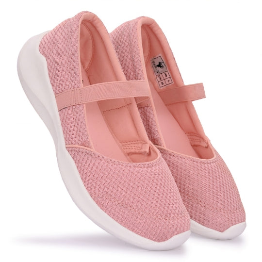 Hirolas Women Walking Sports Shoes Without Laces Ballerina Flats