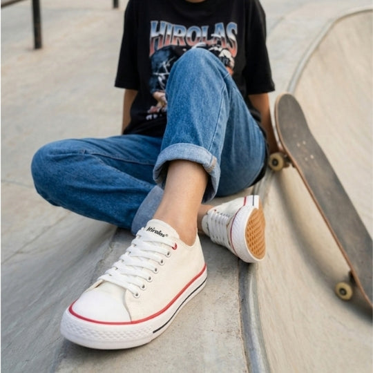 Hirolas vulcanized Skateboard Sneaker Shoes for Women