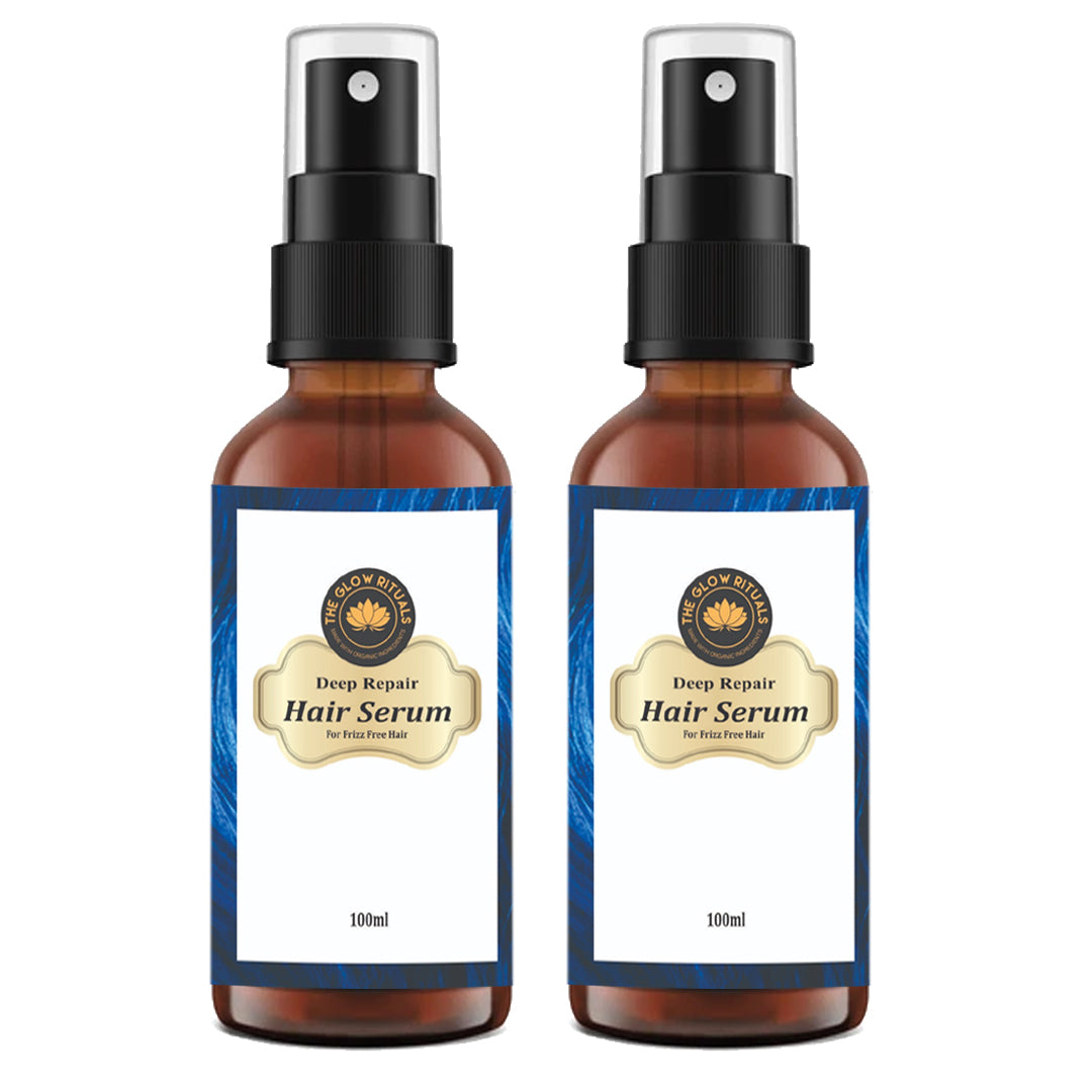 The glow rituals Biotin Hair Serum For Silky Hair - 100ml (Pack Of 2)