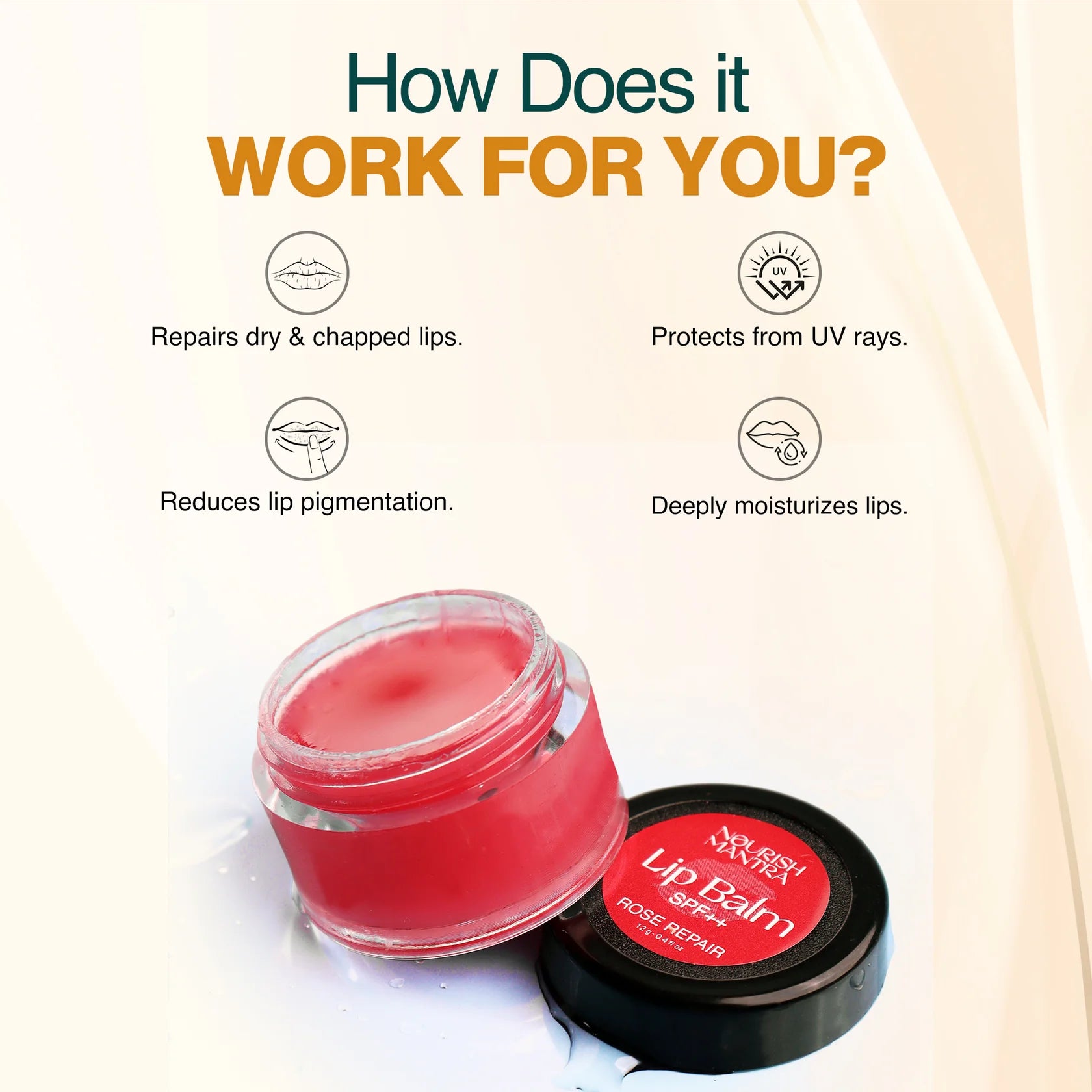 Nourish Mantra Rose Repair Lip Balm
