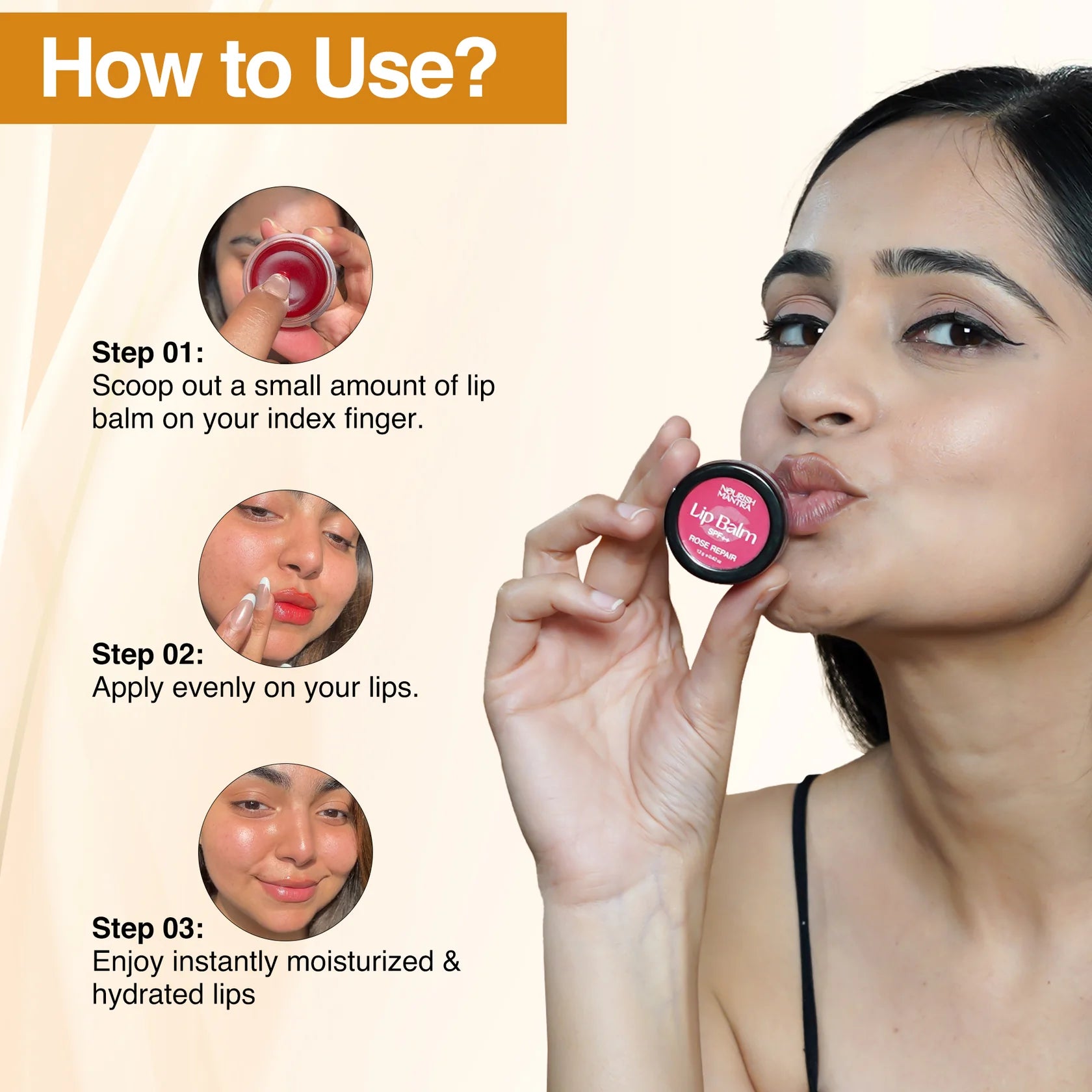 Nourish Mantra Rose Repair Lip Balm