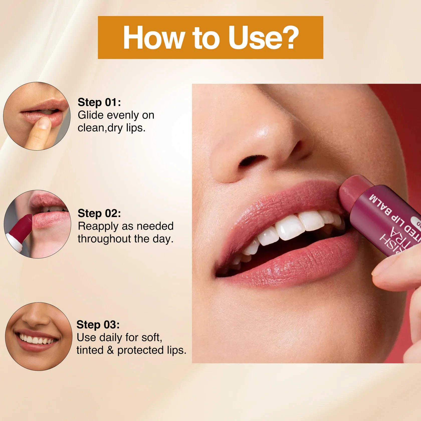 Nourish Mantra Beetroot Tinted Lip Balm with SPF 20