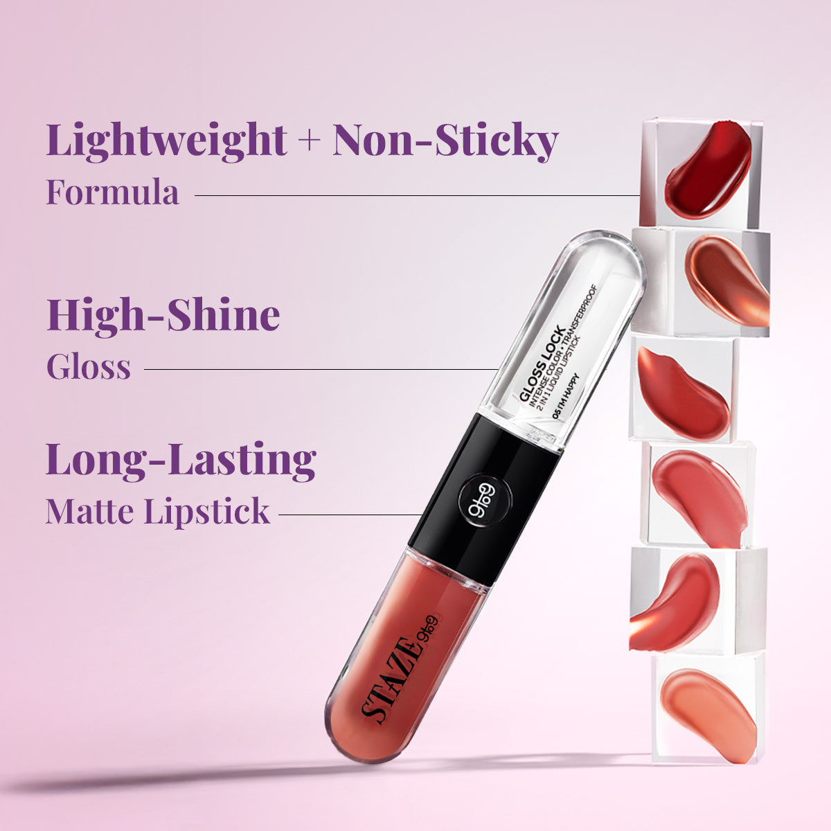 Staze Gloss Lock 2-in-1 Liquid Lipstick