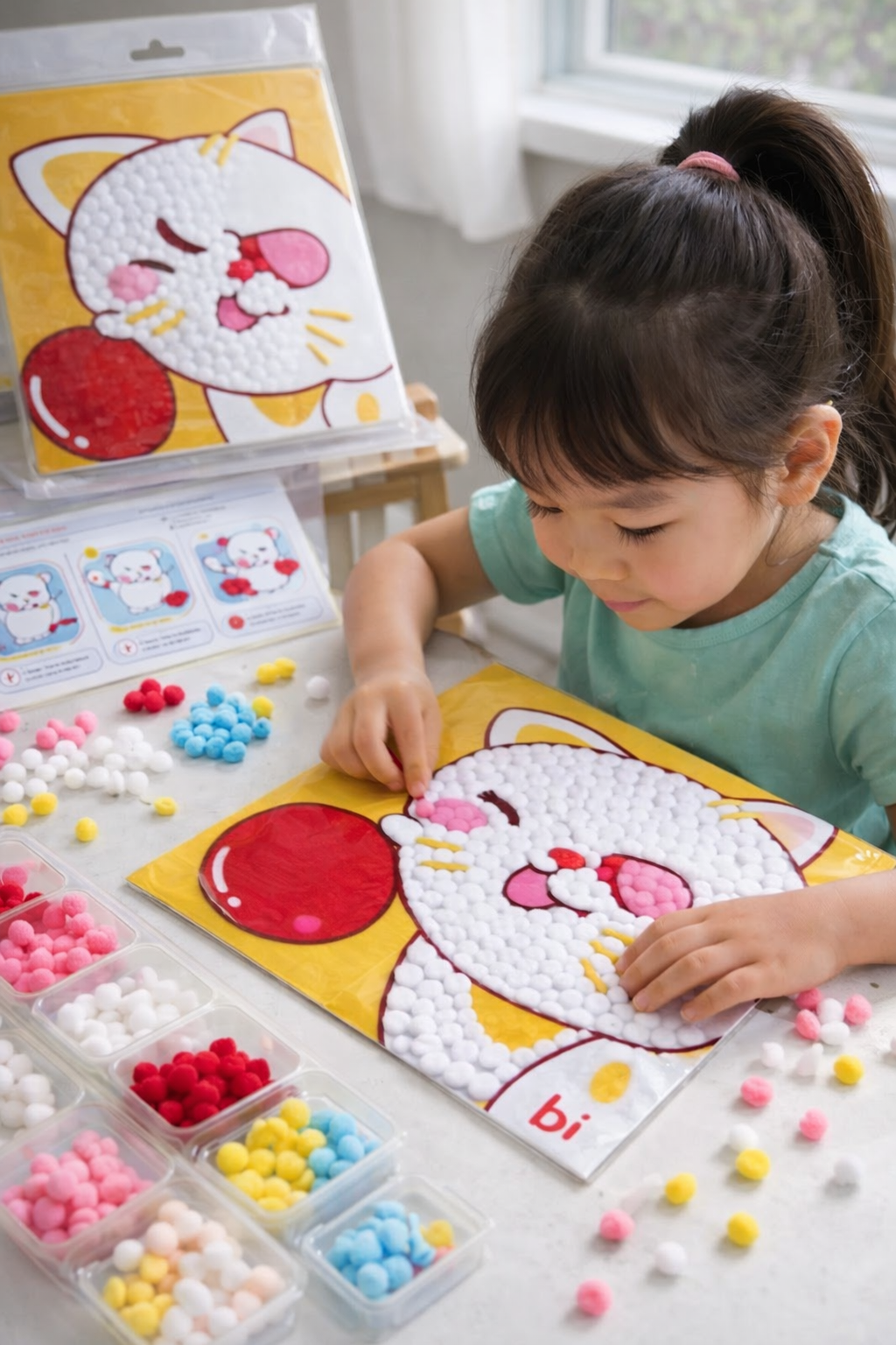 Dimorra Pom Pom Art Kit - Cat Ball