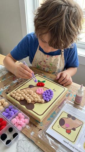 Dimorra Pom Pom Art Kit - Peanut