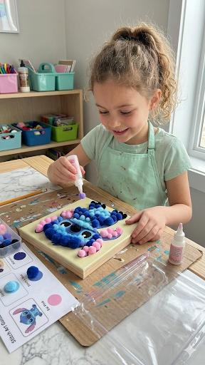 Dimorra Pom Pom Art Kit - Blue Character