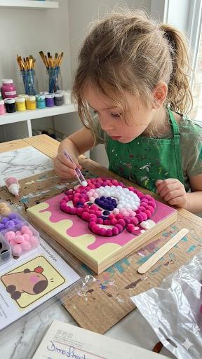 Dimorra Pom Pom Art Kit - Molly Ribbon