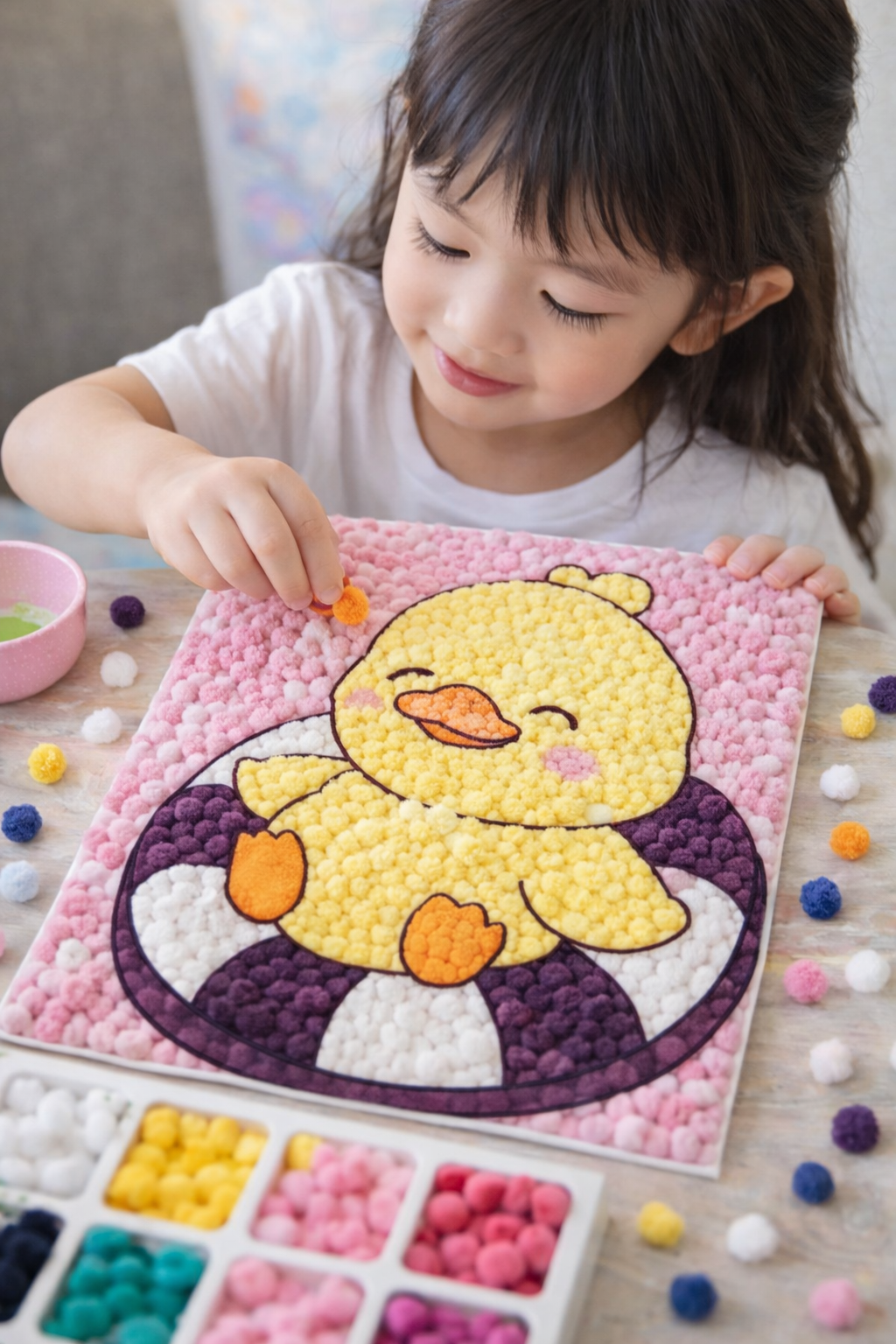 Dimorra Pom Pom Art Kit - Duck