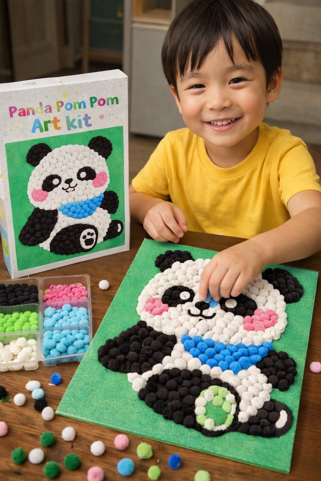 Dimorra Pom Pom Art Kit - Panda