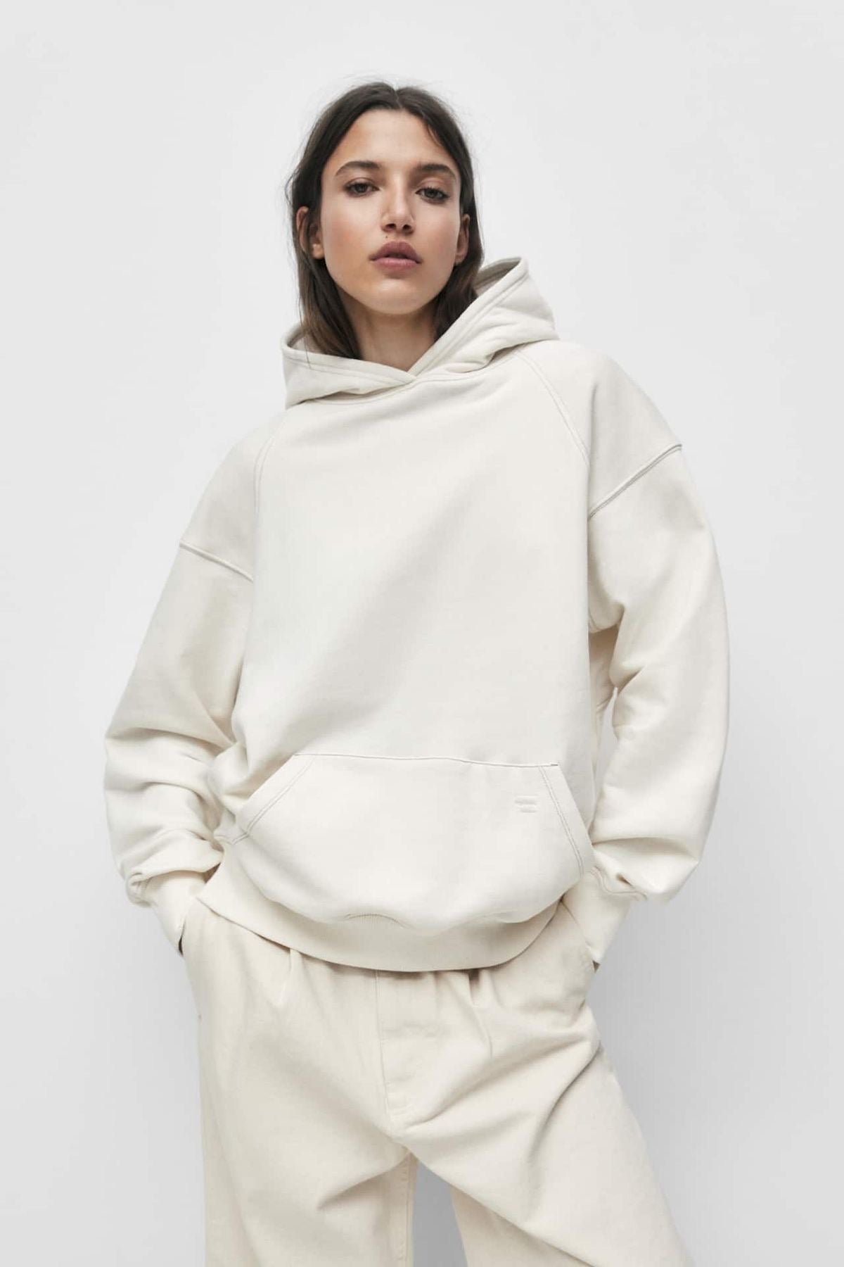Studio OJS Oversized Hoodie - Beige