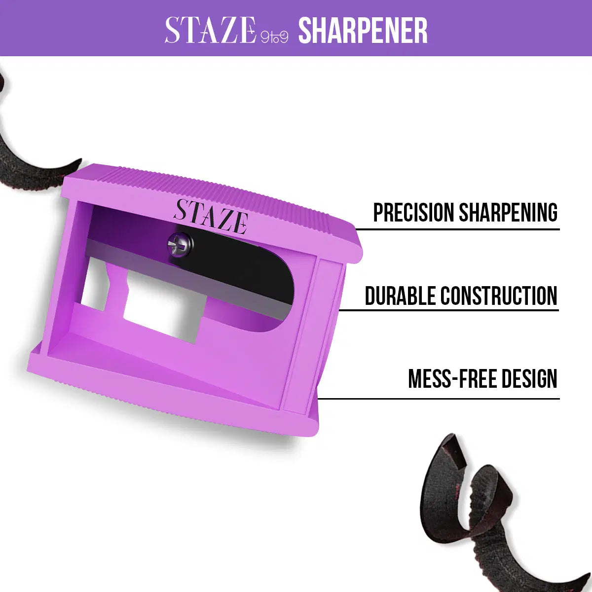 Staze Pout On Lip Crayon 01 Nude Whisper with Sharpener