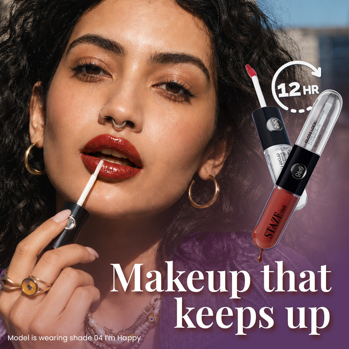 Staze Gloss Lock 2-in-1 Liquid Lipstick