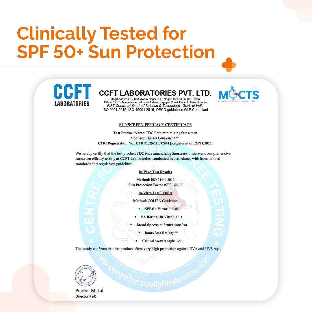 Derma Co Pore Minimizing Sunscreen Gel SPF 50 PA+++