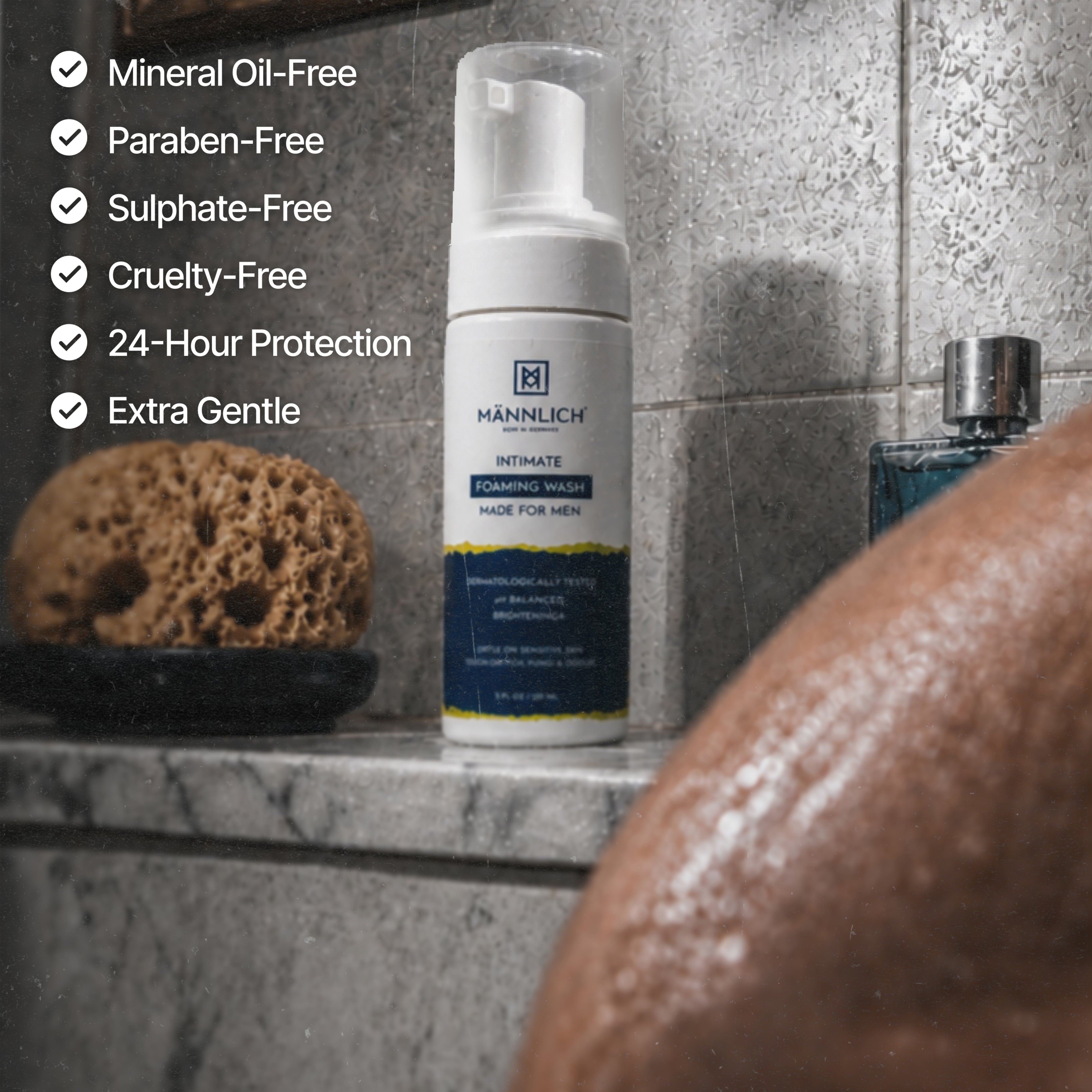 Mannlich Intimate Hair Removal Cream & Intimate Foaming Wash