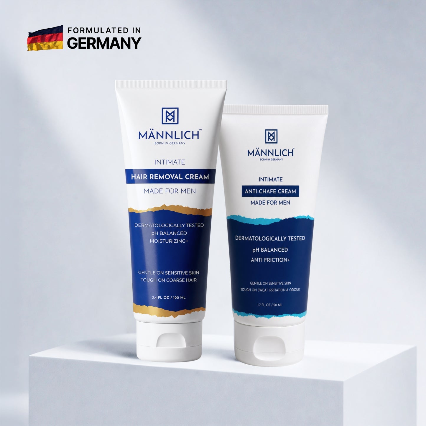 Mannlich Intimate Hair Removal Cream & Anti Chafing Cream